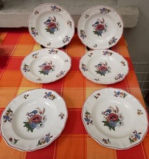 6 Assiettes Creuses Faïence