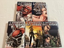 Lot de 5 mangas L'attaque des