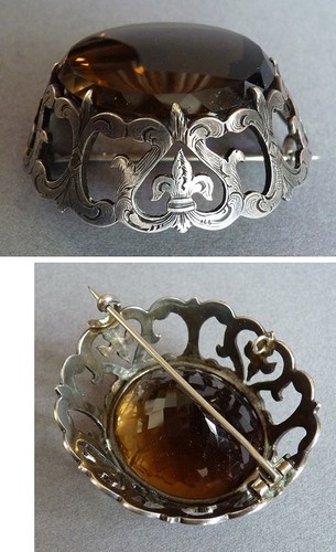 Superbe enorme broche - enorme, argent