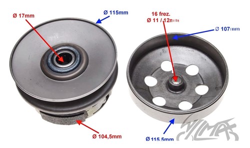 Embrayage arrière pour yamaha - arriÈre,