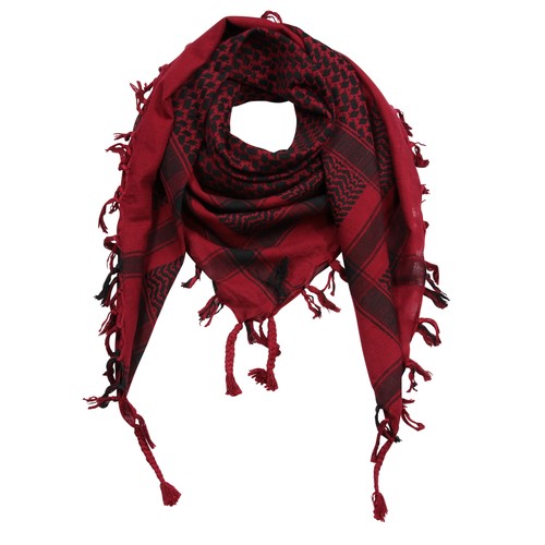 Kufiya rouge bordeaux - kufiya, rouge-bordeaux
