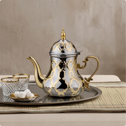 Théière arabe acier - arabe, en