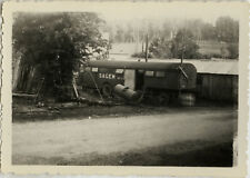 PHOTO ANCIENNE - VINTAGE SNAPSHOT - AUTOBUS AUTOCAR BUS SAGEM ROULOTTE CAR 