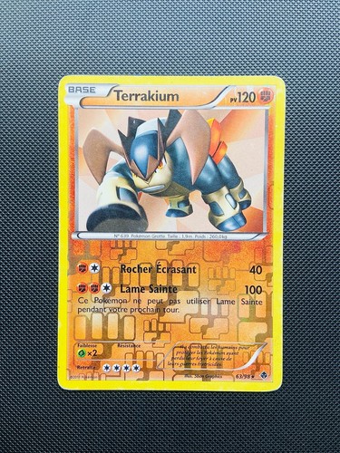 Carte pokémon terrakium 98 - carte, 63/98