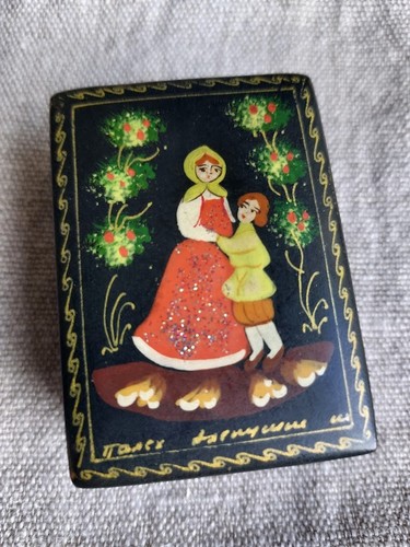 Boîte laquée russe palekh - boîte, de