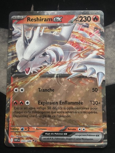 Carte pokemon reshiram - carte,
