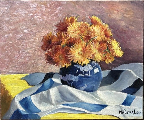 Vintage oil painting - vintage, spring