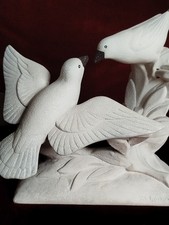 Couple Colombes en Céramique