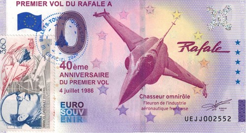 Billet souvenirs euro - souvenirs,