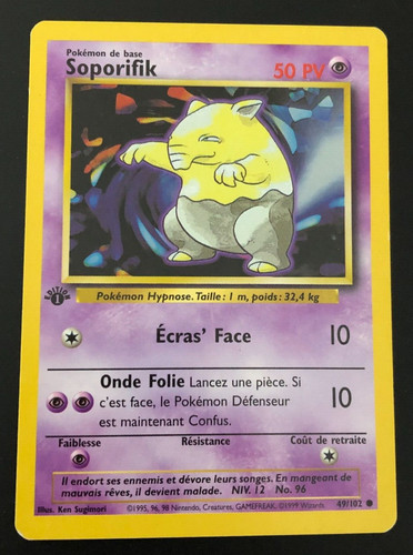 Carte pokemon soporifik - carte,