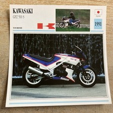 Kawasaki GPZ500S 1991 GPZ500 S 500 GPZ carte moto collection Atlas Japon