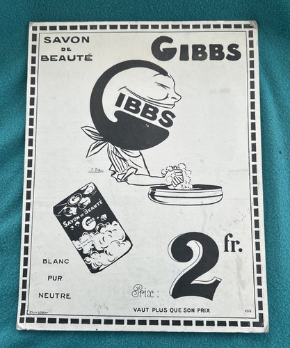 Ancien carton publicitaire