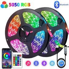 Bande Ruban LED 5m 10m USB Bluetooth Télécommande Lumière RGB 5050 Kit Complet