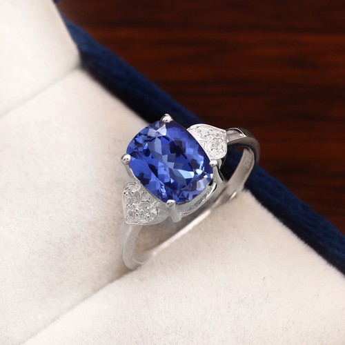 Bague gemme saphir bleu - gemme, 9x7