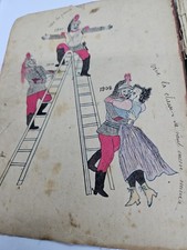 Livre  Recueil  chansons anciennes Fin  XIXe. Redige Par Un Dragon TRES RARE