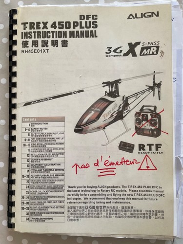 Align trex450 plus - plus, et