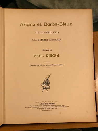 Paul dukas ariane barbe - paul,