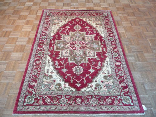 Hand knotted red - 6,