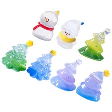  7 pièces Miniatures de noël maisons de Village de noël ornements Micro paysage