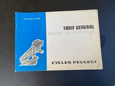 Mobylette catalogue Tarif