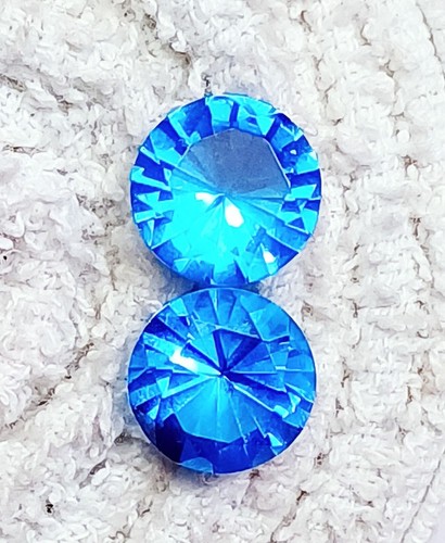 Brésilien bleu topaze - bleu, rond