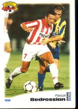 CARD PANINI OFFICIAL FOOTBALL CARDS 1996 PASCAL BEDROSSIAN CANNES # 9