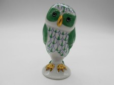 FIGURINE HIBOU CHOUETTE EN PORCELAINE SIGNEE FRANKLIN MINT
