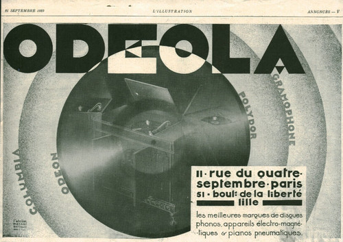 Publicité ancienne disques