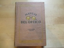 MANUEL DEL OPTICO - GLEICHEN KLEIN 1926 OCULITAS FABRICANTES OPTICA MECANICA