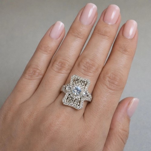 Bague fiançailles vintage - de,