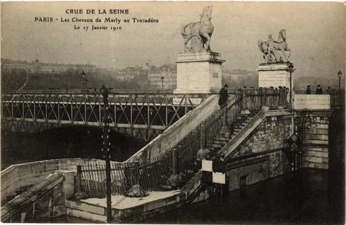 Cpa paris les - les, chevaux