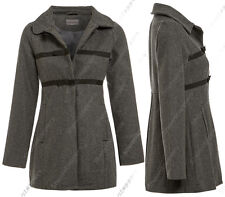 NEUF laine mélangée Manteau âge 7 8 9 10 11 12 13 veste fille doublé vêtements