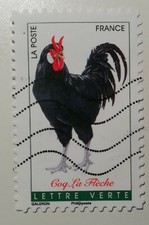 TIMBRE FRANCE COQ LA FLÈCHE CARNET « COQS DE FRANCE »