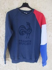 Sweat équipe de FRANCE RUGBY Le Coq Sportif coton shirt jersey S
