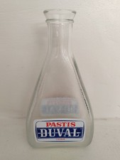 Carafe publicitaire En Verre PASTIS  DUVAL vintage collection objet de bistrot