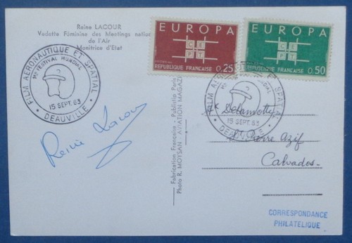 France carte avec cachet 1er