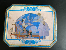 Boîte à biscuits vintage "La Table Ronde" - Décor Art Déco