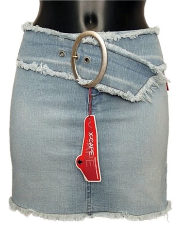 Mini jupe jeans cape - jupe, cindy