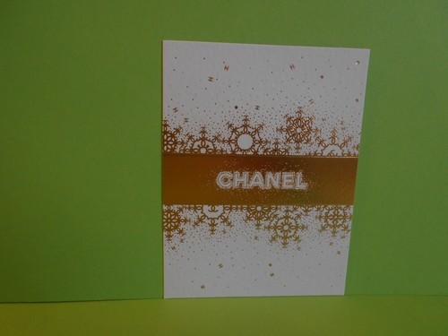 Carte publicitaire chanel noel