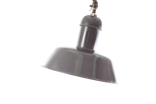 Ancienne lampe émaillée - ancienne, art
