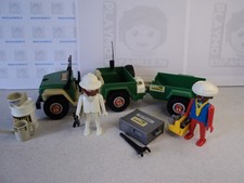 PLAYMOBIL vintage city safari ngorongoro jeep et remorque set 3532 de 1981 V1