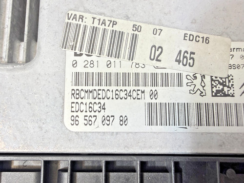 Calculateur moteur 9656709780 - moteur,