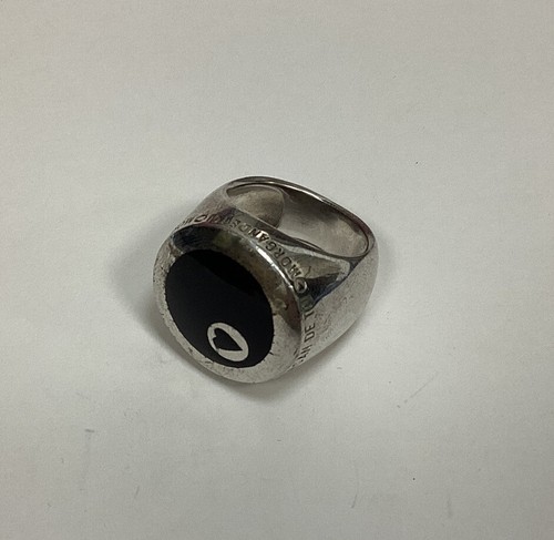 Jolie bague argent - en, niellé
