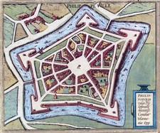 Reproduction plan ancien de Philippeville 1581