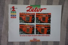brochure prospekt PROSPECTUS TRACTEUR ZETOR GAMME 1 