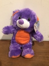 Teddy Bear Plush Toy NWT New w/ Tag Animal Pals Purple Orange