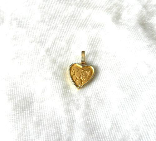 Ancien pendentif les - , amoureux