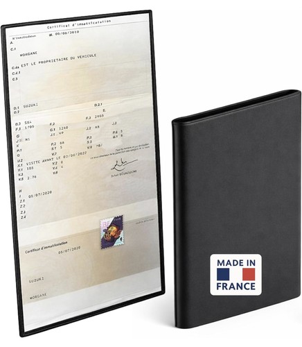 étui carte grise volets - Étui,