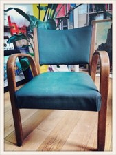 Très beau Fauteuil vintage en bois courbé "Bow Wood" pour STEINER France 1950