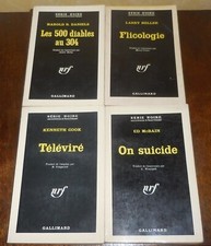 Lot 4 Livres Série Noire nrf